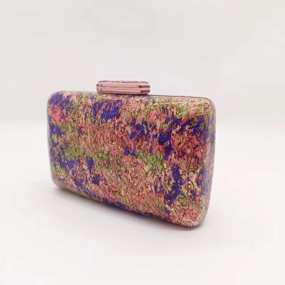 Shoulder for Women, Crossbody Marble New Fashion Summer Beach Acrylic Evening Bag, Small Square Bag