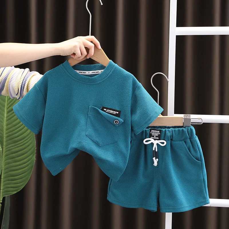 New Summer Baby Girls Clothes Suit Children Outfits Boys Sports T-Shirt Shorts 2Pcs/Sets Toddler Casual Costume Kids Tracksuits Z250811