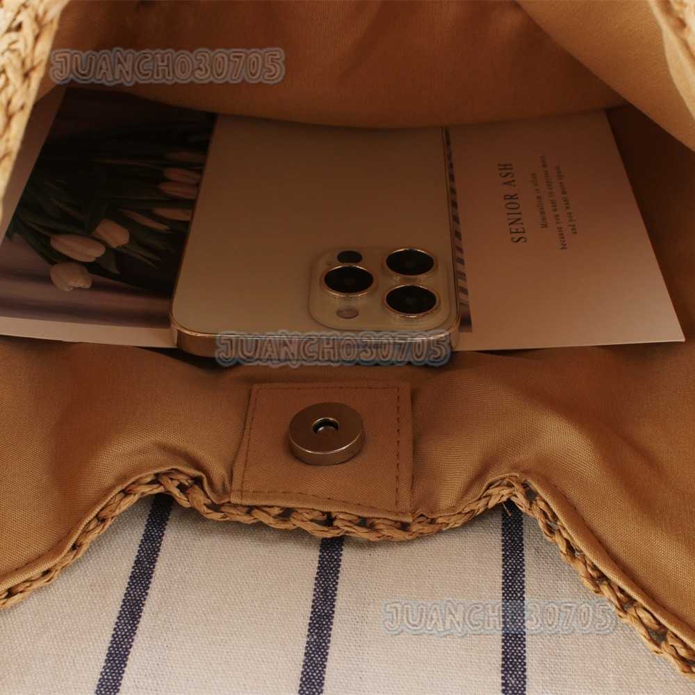2023 Trendy New Large Capacity Woven Bag Versatile Fashion Paper Rope Bag Vacation Commuter Bag H250809