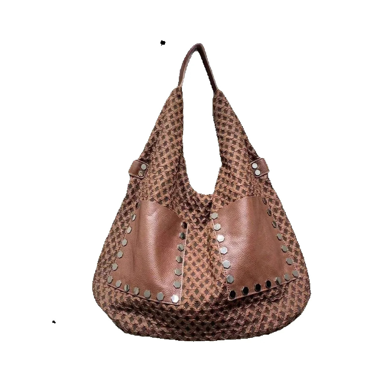 2025 Autumn New Niche Design Women s women s Shoulder Bag Casual Handbag Splicing Leather Large Capacity Commuting Women s Crossbody Bag Autumn bag Ne