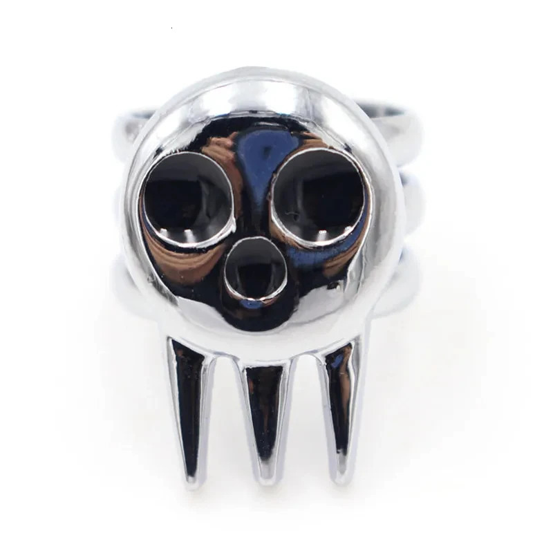 Anime Death The Kid Cosplay Rings Unisex Opening Adjustable Skull Ring Prop Jewelry Accessories 250805