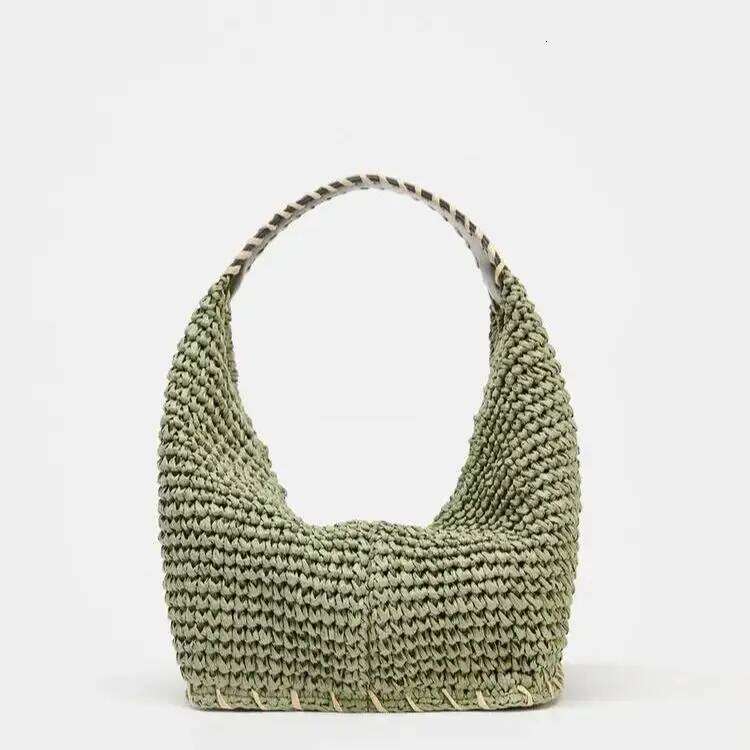 BRAIDED BODY MINI BAG, Summer Fashionable Beach Bag, Women's Handbags Design Straw Crossbody Vacation Shoulder Bag