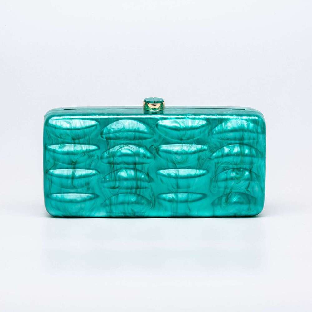 2025 Women's New Single Shoulder Crossbody Irregular Shell Acrylic Fashion Wedding Evening Clutch Bag