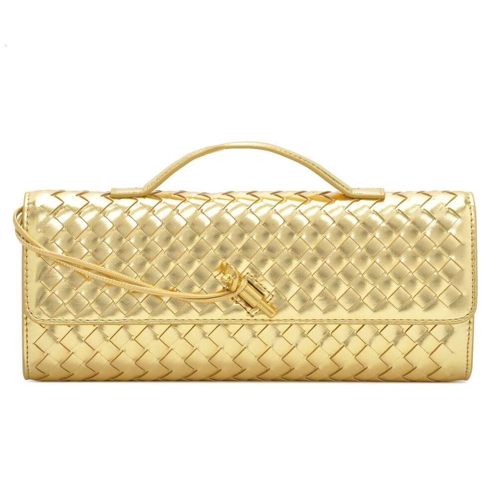 High-end Woven Single-shoulder Baguette Fashionable Exquisite Horizontal Clutch Evening Versatile Women's Crossbody Bag