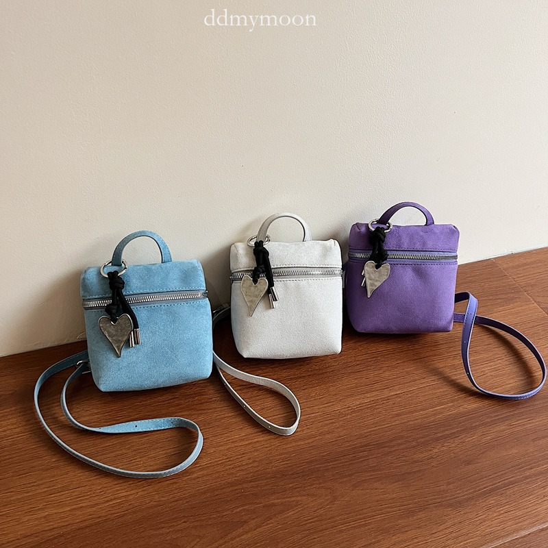 2025 Korean Fashion Summer New Lychee Pattern Small Square Simple Shoulder Phone Crossbody Bag ddmymoon