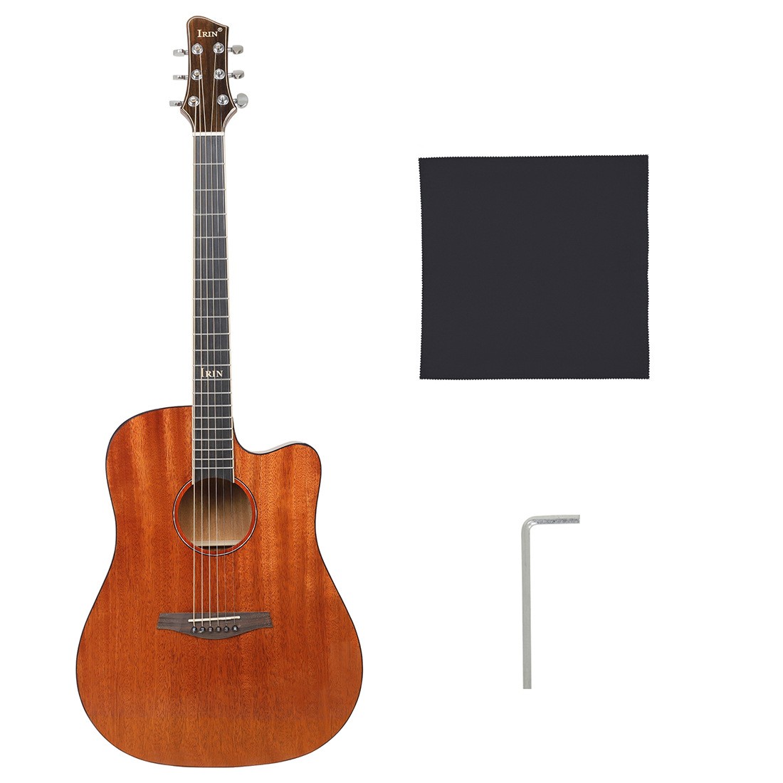 IRIN Factory Sale Upscale Spruce Mahogany Wood Guitars Singing Live Performance Examination 40 Inch GA Acoustic Guitar