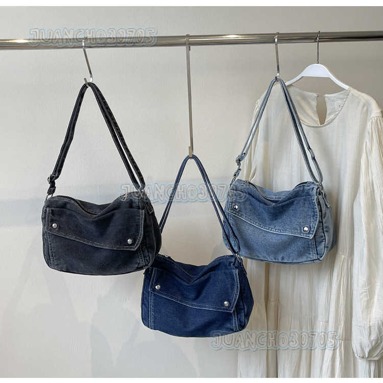 New Style Simple Crossbody Bag for Women 2024 Spring and Autumn Single Shoulder Bag Niche Tote Bag H250809