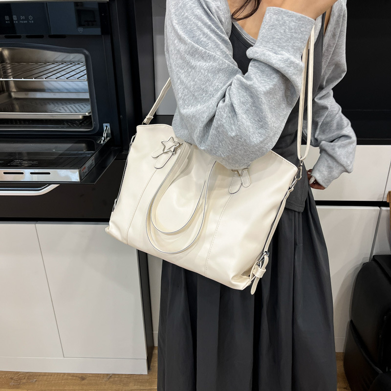 2025 Autumn women s New Women s bag Shoulder Bag Autumn Women s Large Capacity Bag Simple Soft Leather Commuter Handheld Underarm Bag Autumn New Desig