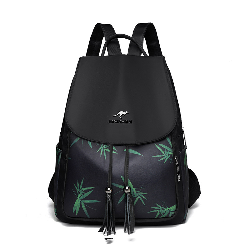Fashion Printed Oxford Cloth for Women 2025 New Korean Style Casual Travel Large Capacity Ladies Backpack School Bag ddmymoon