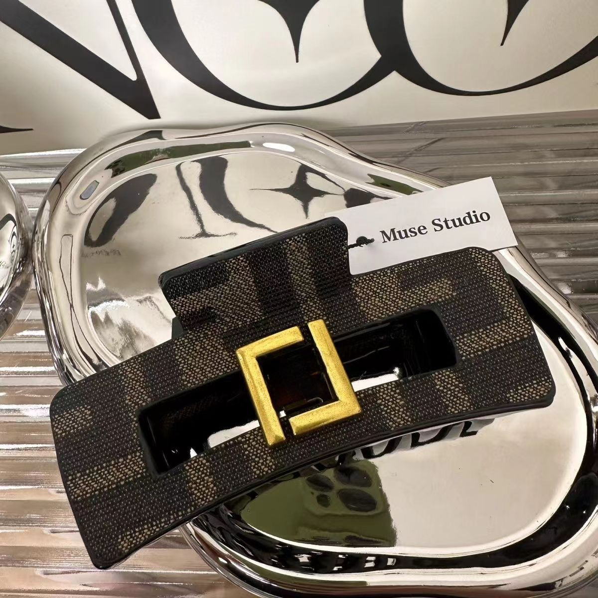 Hair Clips Barrettes Designer Hair Clips Hair Claws Grab Hair Square Shark Clip Hairpin Retro Barrettes Jewelry Women Hair Accessories