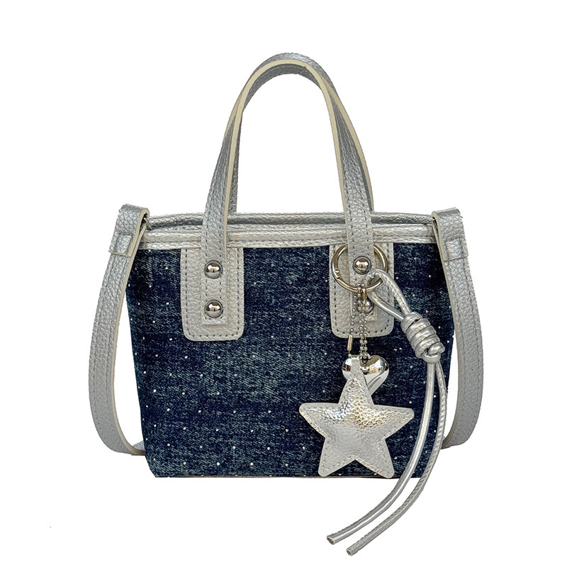 Korean Fashion Tote 2025 Summer New Handbag Starry Sky Single Shoulder Stylish Rhinestone Crossbody Bag for Women ddmymoon