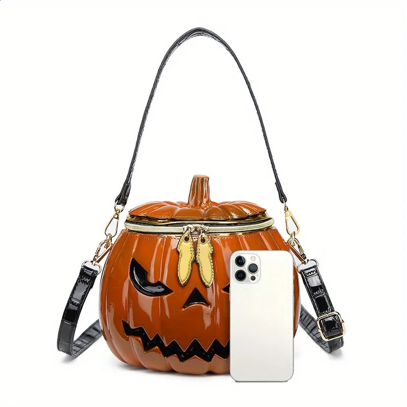 Pumpkin Purse Novelty Purses for Women FunnyHalloween Purses and Handbags Pumpkin Crossbody Bag 250807
