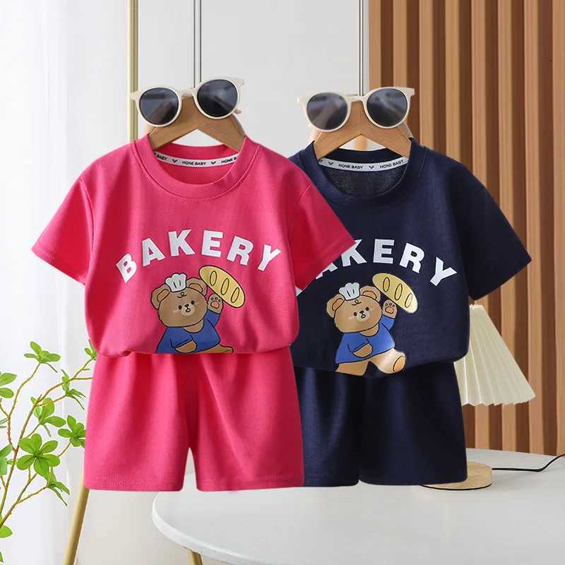 Short Sleeve Shorts Outfits 1 2 3 4 Years Old CHIld Clothing Set Print T-shirt+Shorts Casual Fashion Tops Shorts Two Piece Z250811