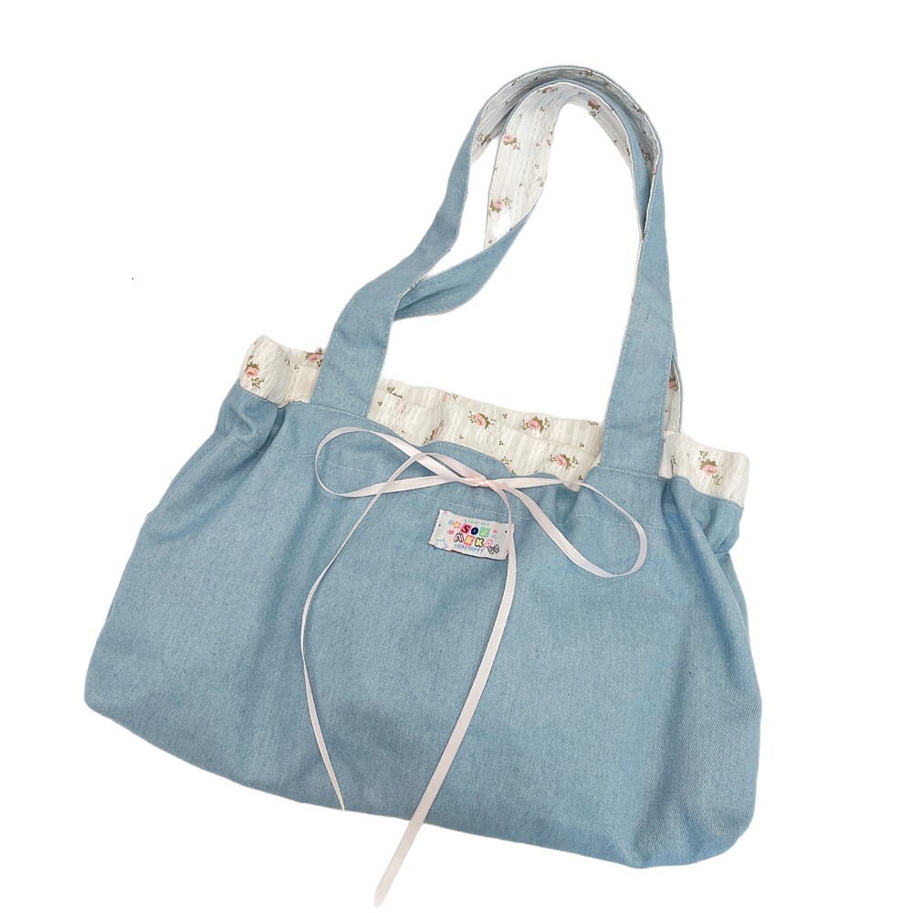 2025 Autumn New Double-sided Design Women's Shoulder Bag New Niche Design Butterfly Knot Travel Bag Student Shoulder Bag Autumn New Designer Bag 