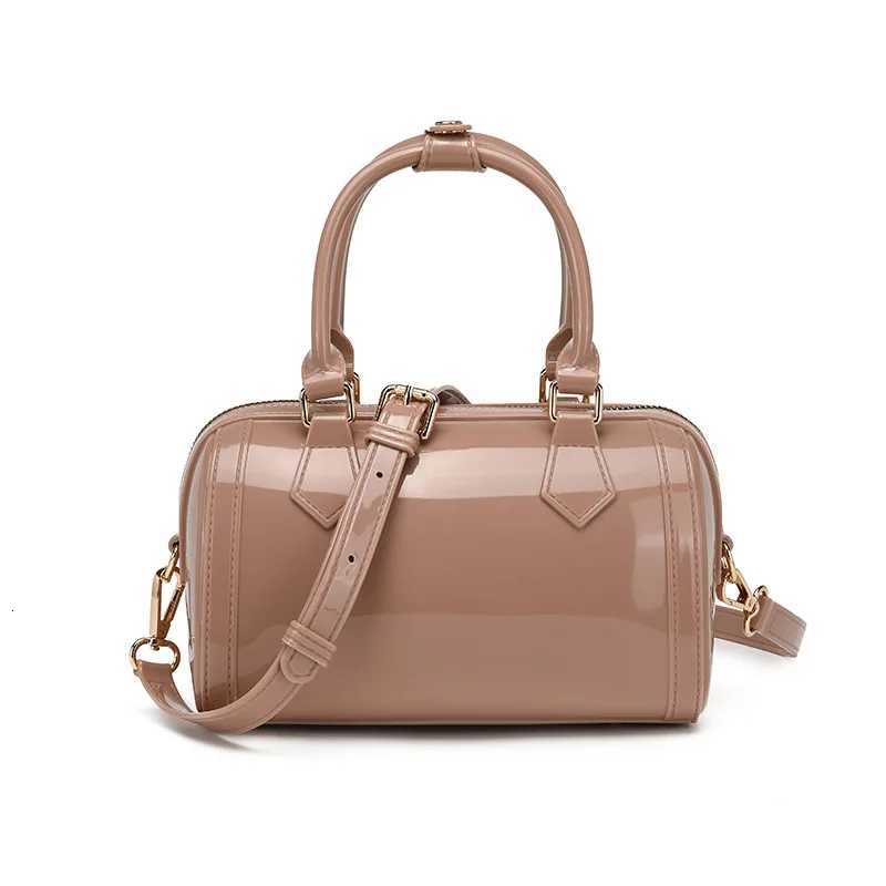 2025 Summer New Women Transparent PVC Macaron Candy Jelly Shoulder Crossbody Bag Chic Z250811