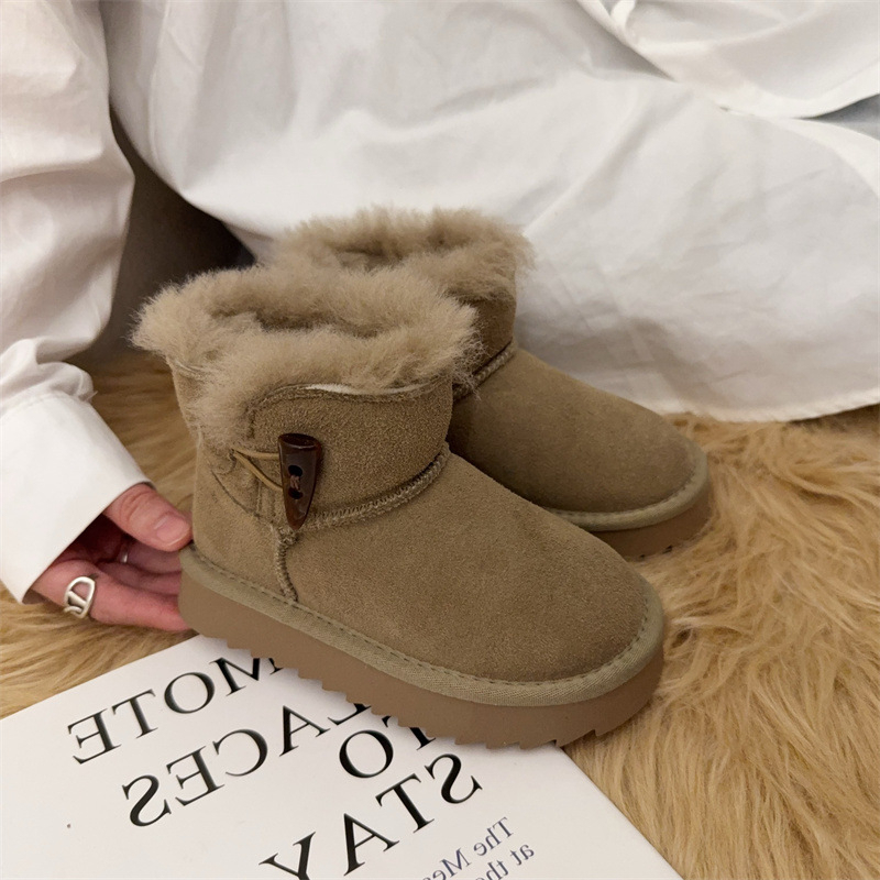 Free shipping designer Boots Winter girls fashionable midsole cotton boots princess soft soled thick snow boots childrens shoes comfort