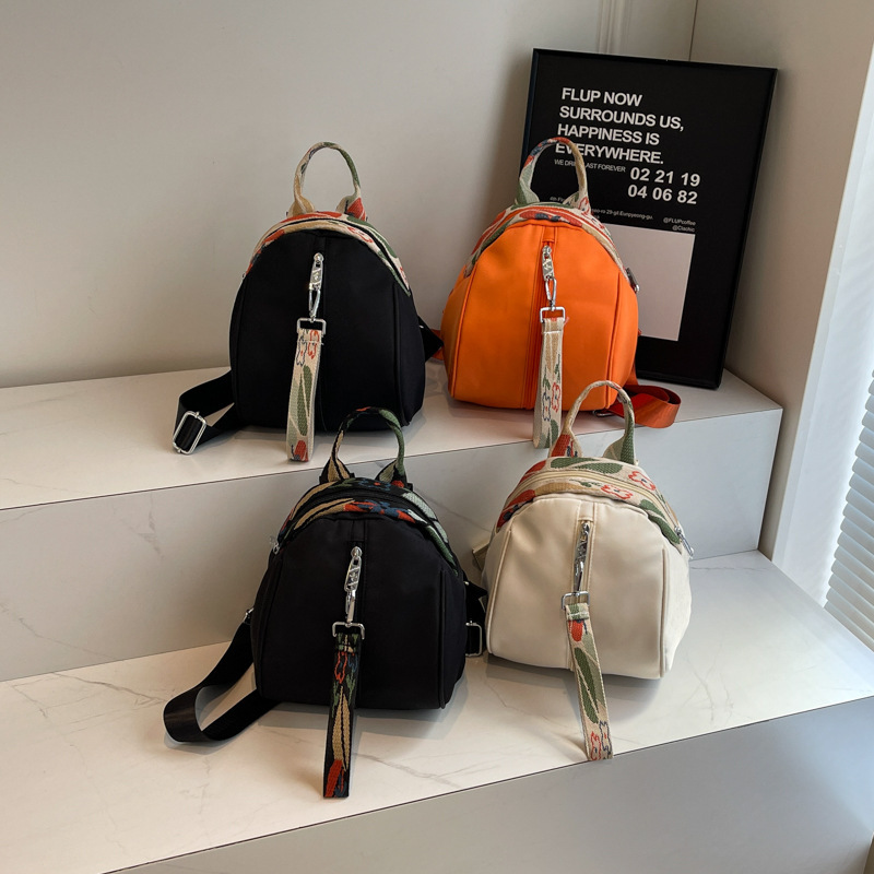 Waterproof Nylon Fabric Backpack for Women New Large Capacity Single Shoulder Casual Design Commuter Bag