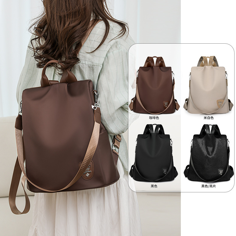 Water-Resistant Oxford Cloth Backpack for Women 2025 New Trend Large Capacity Anti-Theft Commuter Lightweight School Bag ddmymoon