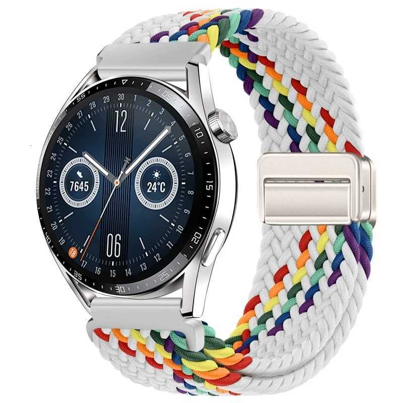 20mm 22mm Magnetic Bracelet for Samsung Galaxy Watch 7/6/Classic/5/4/3 Braided Loop Nylon Strap for Huawei Watch 4/3/GT 5 4 Band W250811