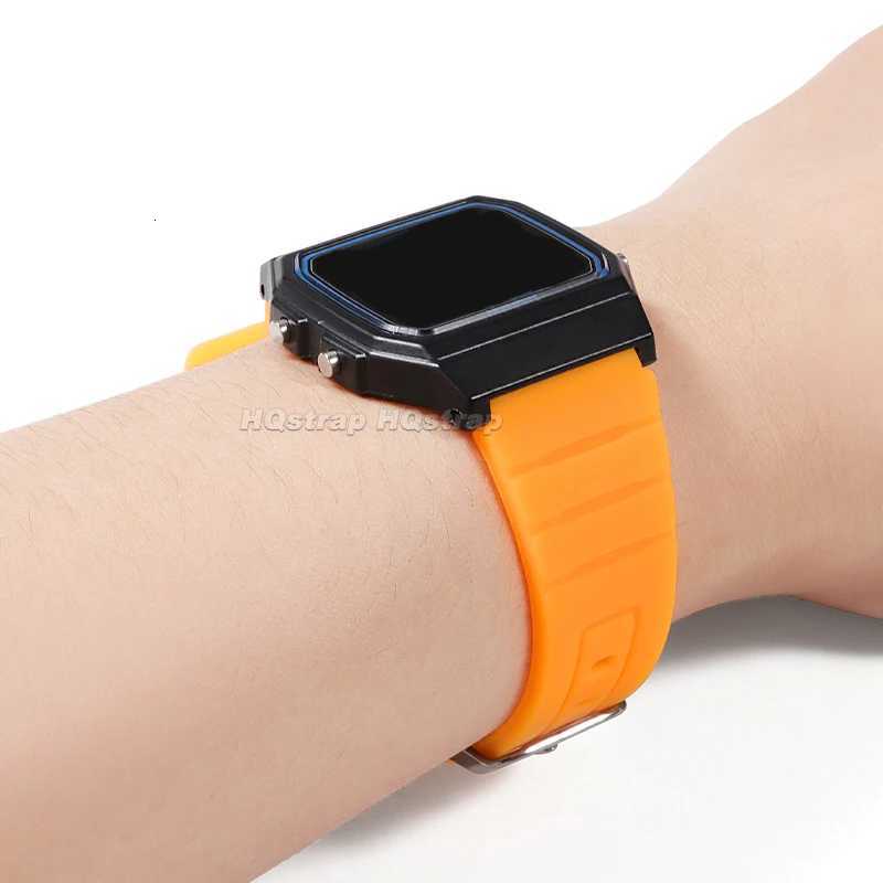 18mm Soft Silicone Strap for Casio F-91w Watch Band Waterproof Rubber Bracelet Sport Replacement Wristband Universal Watchbands W250811