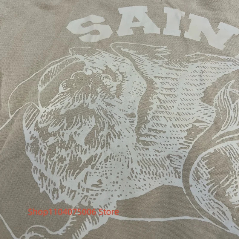 Mens SAINT VANITY Printed Zip Hoodie Sweatshirt Street Fashion Casual Wear 250801