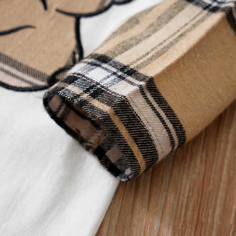 Newborn Clothes Gentleman Bear Embroidered Cotton Comfortable 0-18 Boys And Girls Spring And Autumn Long Sleeved Baby Jumpsuit Z250811