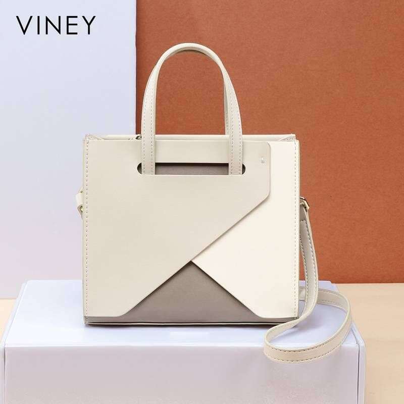 VINEY New 2025 Women's Messenger Summer Mother Light Genuine Leather Shoulder Handbag Small Square Bag