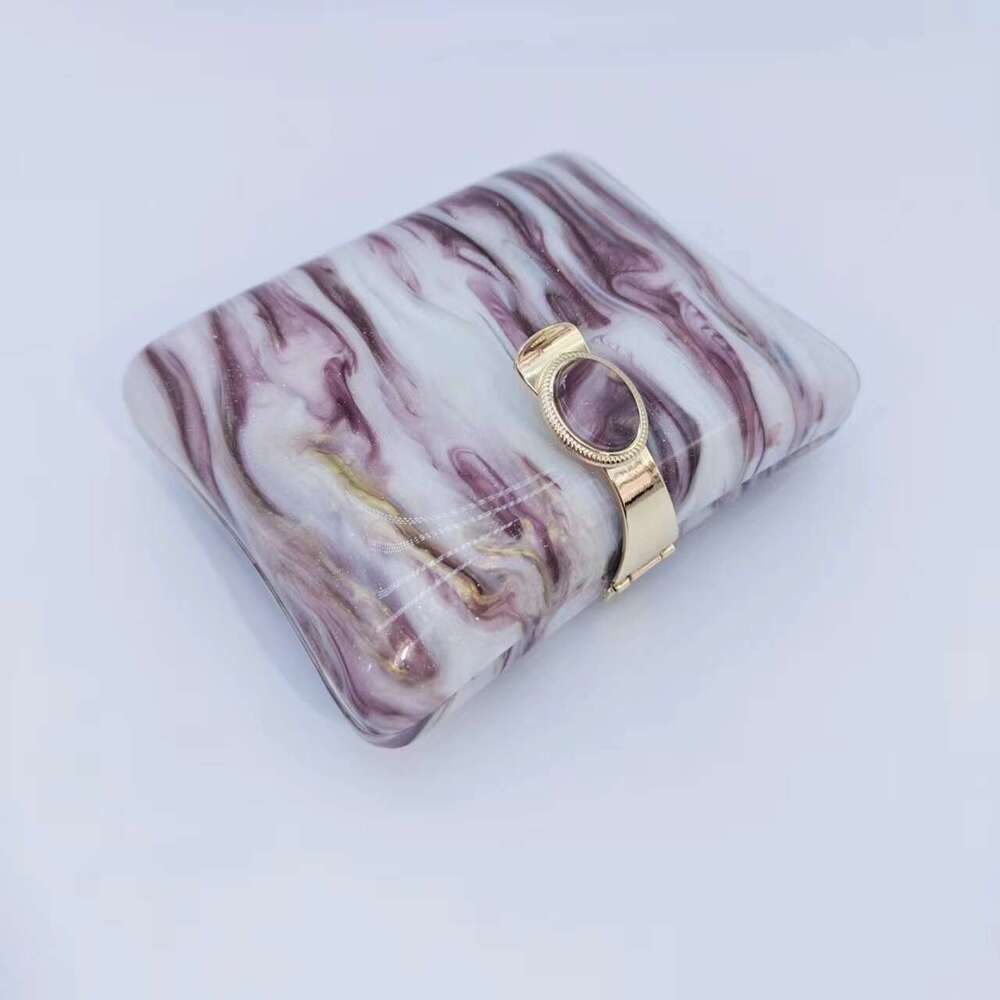 Women's New Acrylic Evening Shoulder Crossbody Wedding Party Clutch Chain Bag