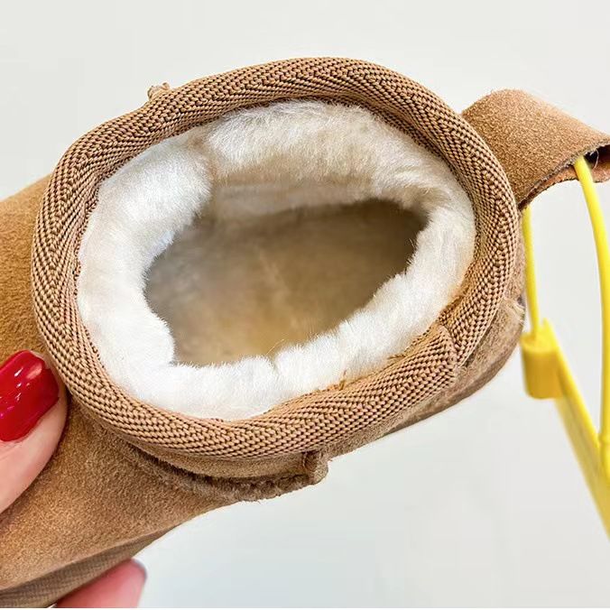 Kids Snow Boots Girls Boys Plush Ankle Boots Toddler Winter Warm Cotton Cutefeet Outdoor Shoes Size 26 - 37