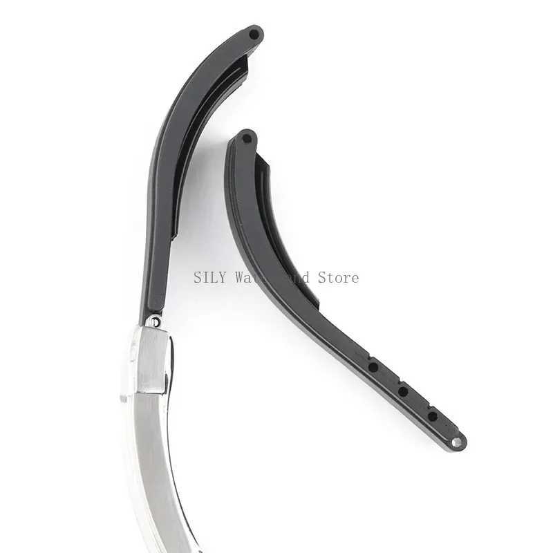 Curved Rubber Watchband Soft Silicone Strap for Rolex for Oysterflex Men Women Sport Bracelet Folding Buckle Wristbelt Band 20mm W250811