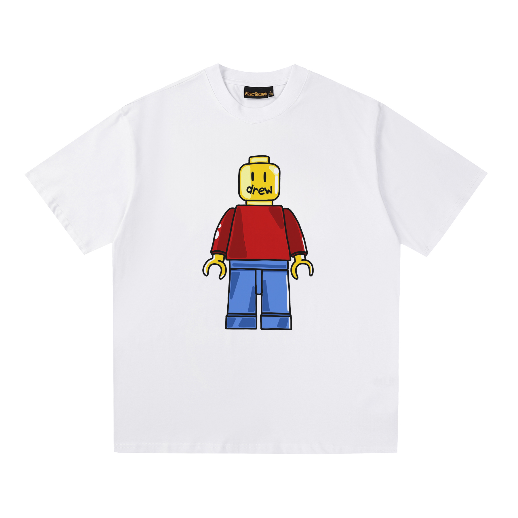 Drew House Designer luxury T shirt men's and women's T-Shirts white