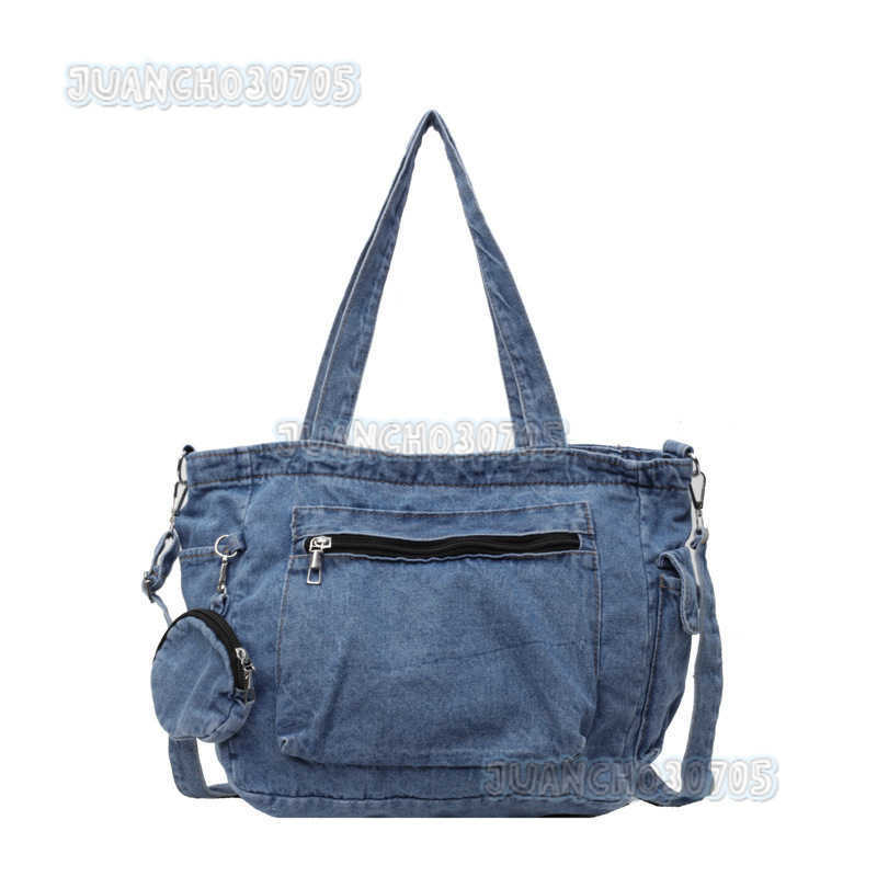 Style Canvas Bag for Women 2024 New Summer Large Capacity Simple Fashion Single Shoulder Crossbody Bag H250809