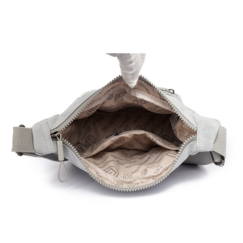 Lightweight Nylon Cloth Women's 2025 New Style Simple Casual Multi-compartment Single Shoulder Crossbody Mom Bag ddmymoon