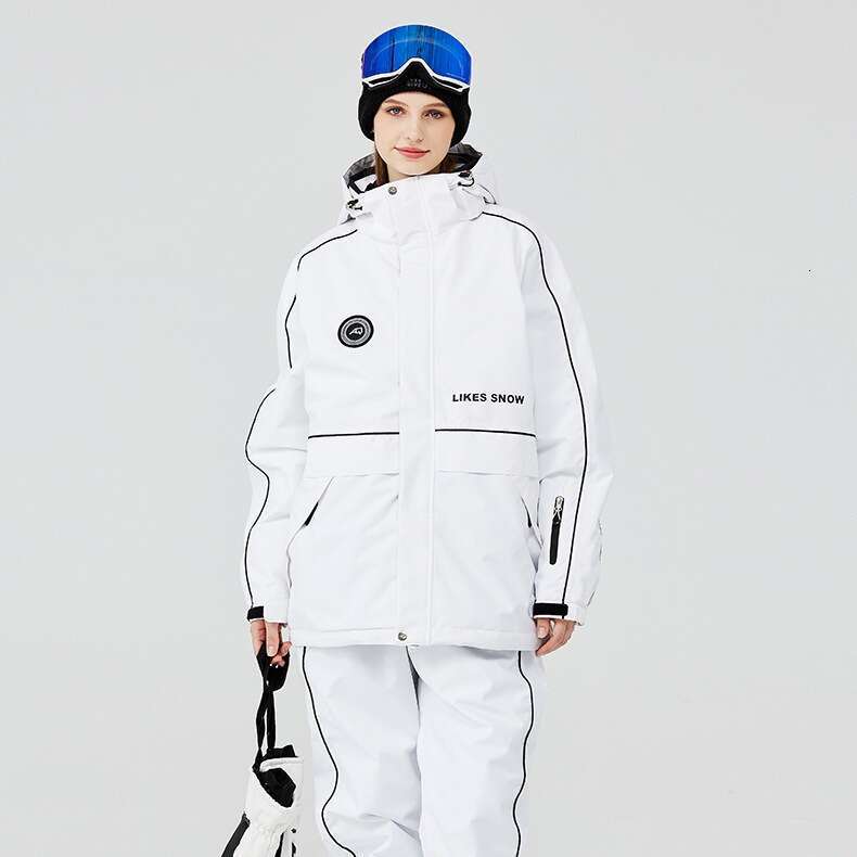 Men's women's suits winter warm and thick ski clothes snowboard double suit