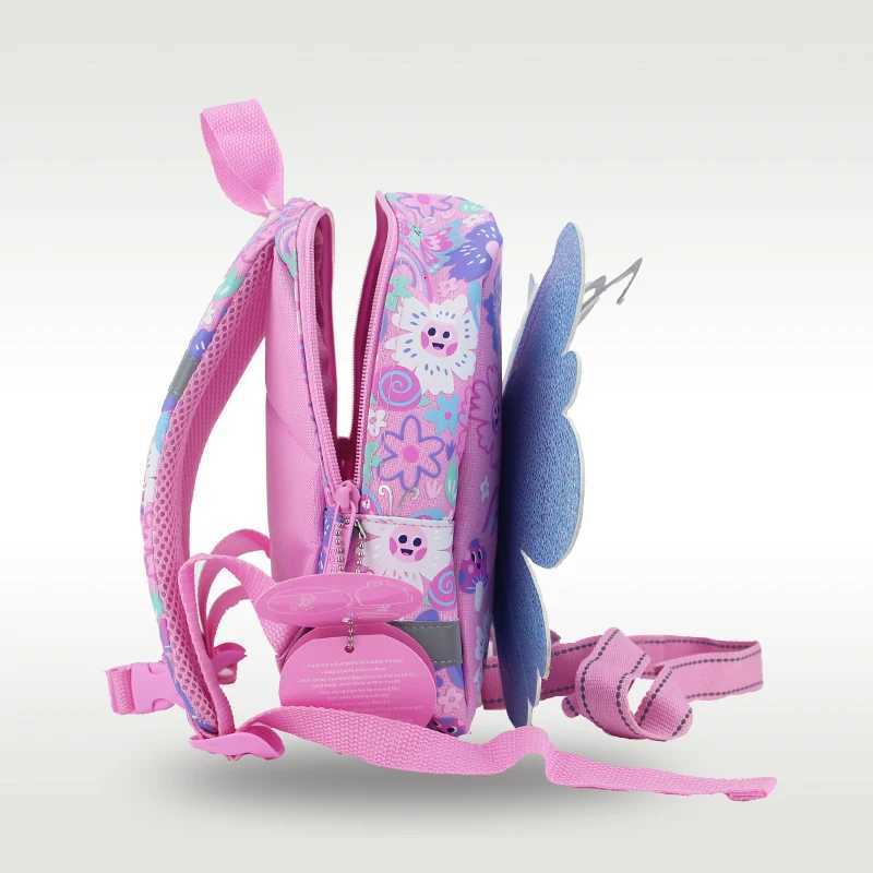 Schoolbag backpacks for kids kindergarten pink butterfly backpack Prevent getting lost small class boys M250811