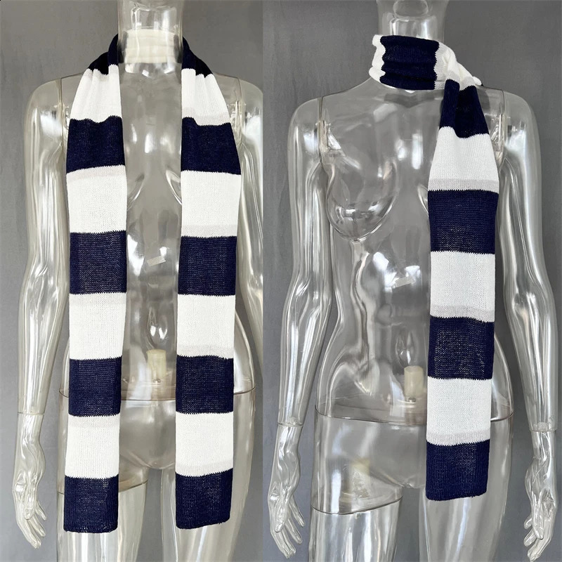 TARUXY Fashion Striped Sweater Cardigan With Scarf Female Loose Thin Hollow Knitted Top Lantern Sleeve Contrast Color Retro Top 250804