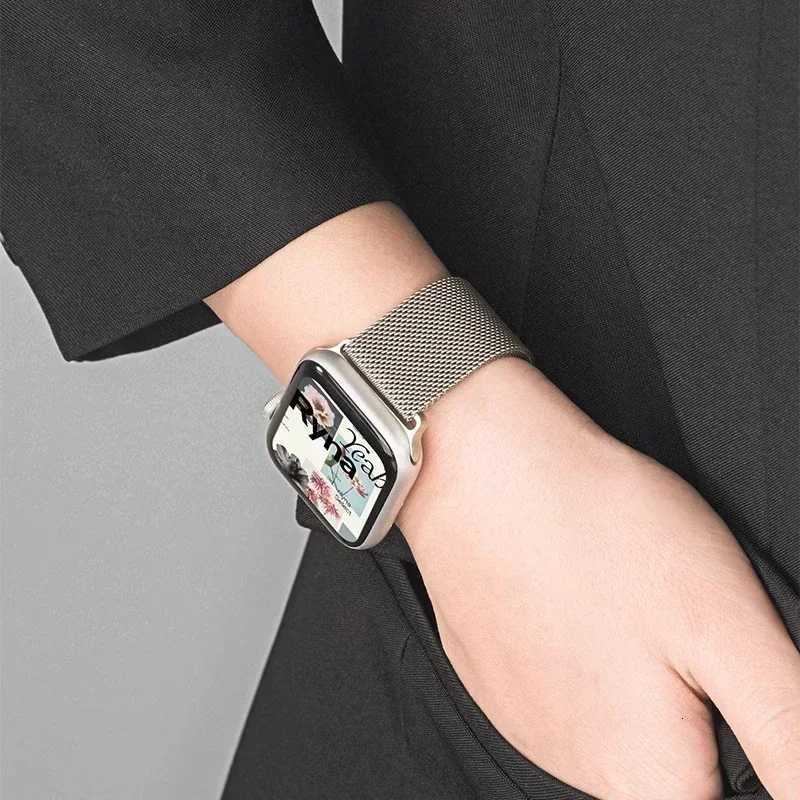 Milanese Strap For Apple Watch Ultra 2 49 46mm 42mm 44mm 40mm 45mm 41mm 38mm Bracelet For iWatch Series 10 9 3 6 5 SE 7 8 Strap W250811