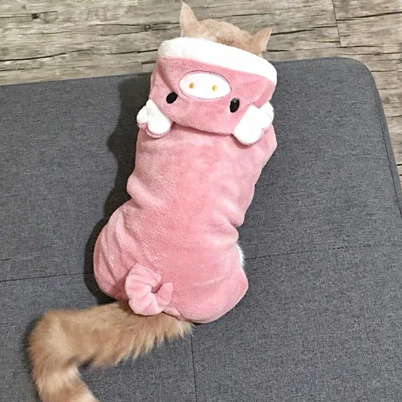 Coral Fleece Cosplay Costume for Pet Clothing for Small Dogs Puppy Cats Clothes Chihuahua Yorkshire Costume Coat 250806