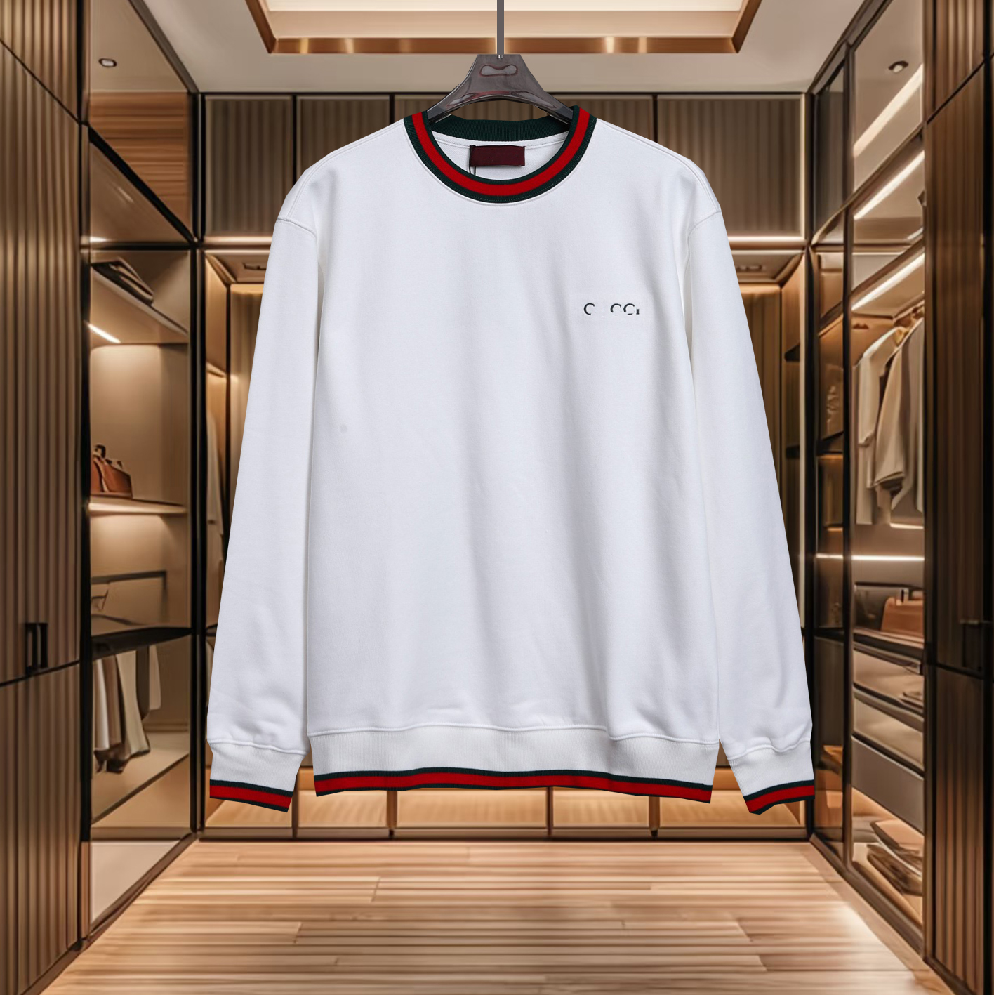 High quality designer men's long sleeved sweatshirt 25 new sweatshirt luxury men's sportswear autumn and winter base shirt round neck letter color blocked sweatshirt