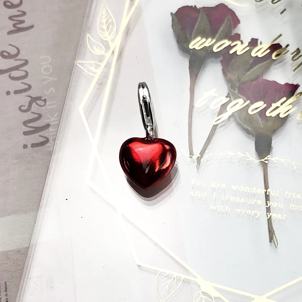Fashion Red Heart Pendant Charm 925 Sterling Silver Romantic Love Jewelry Gift For Women 250807