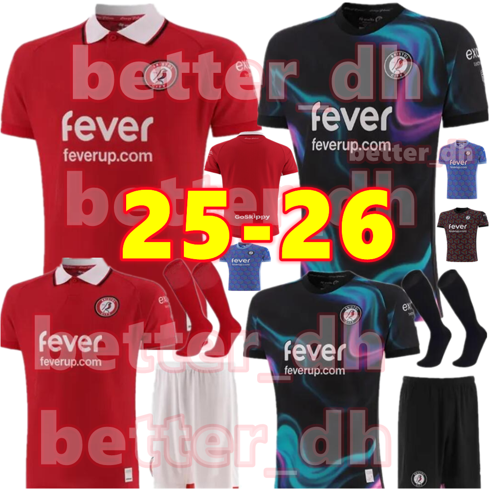 25 26 Bristol Citys soccer jerseys 2025 2026 Home Red Away Weimann WELLS MARTIN WEIMANN Men kids Bristolkits full sets camisetas de futbol football shirts Uniforms