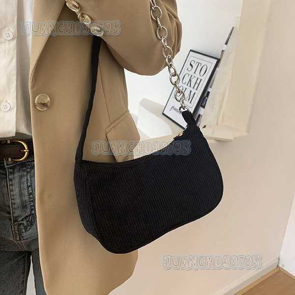 2024 Autumn/winter New Handheld Small Square Bag Plush One Shoulder Fashion Corduroy Underarm Stick Bag Handbag H250809