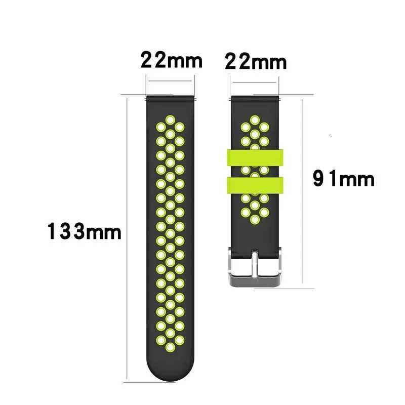 22mm Band for Samsung Galaxy Watch 46mm Gear S3 Frontier Band Bracelet Silicone Watchband Huawei Watch GT Strap Gear S 3 46 MM W250811