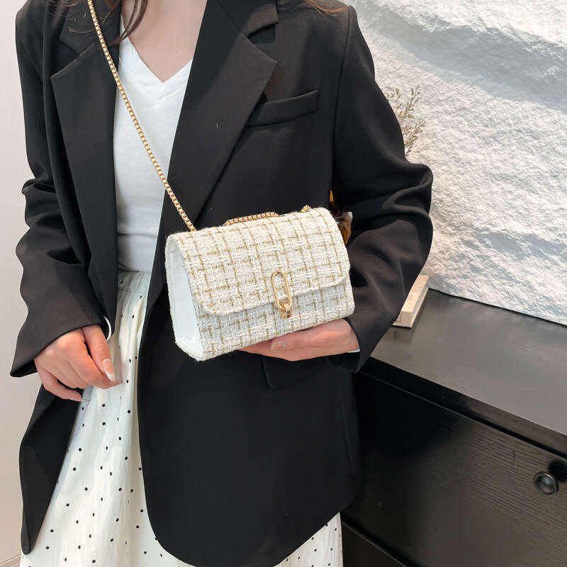 DHpet_wholesale 2025 Fall/Winter Women's Underarm Bag - Trendy Chain Strap PU Shoulder Purse, Small Square Crossbody Bag (240g)