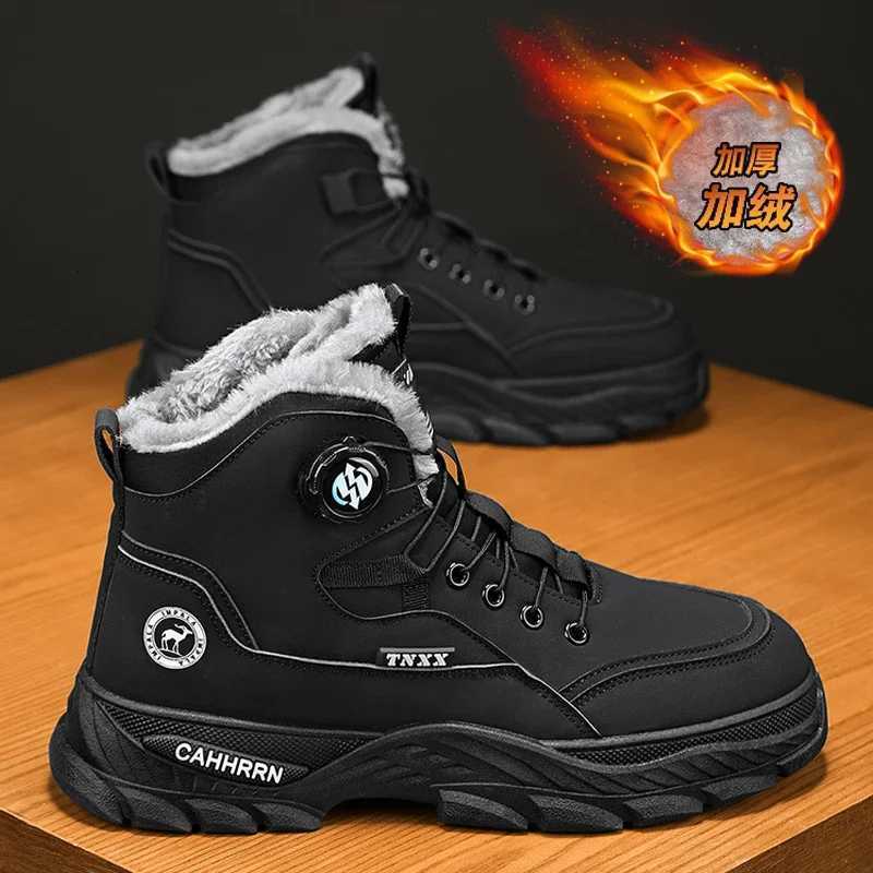 Mens Sneakers Add Velvet Ankle Boots Winter Boots for Men Soft and Comfortable Shoes for Men Sports and Leisure Wear-resistant W250811