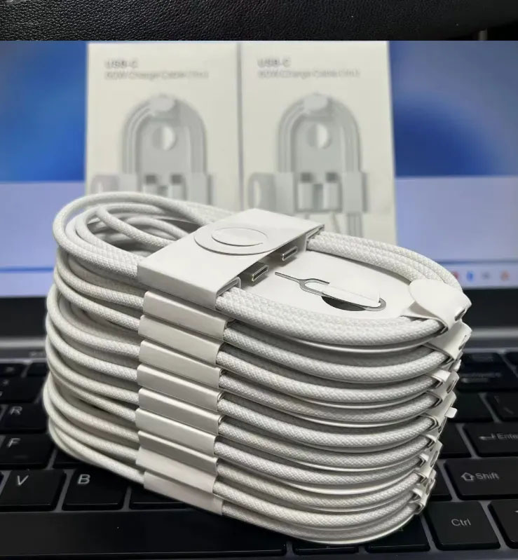 60W PD Cables for iPhone 16 15 pro max Plus Fast Charging 1m 3FT USB C to Type C Braided Cable Charging Cords Quick iPhone Charger Cord