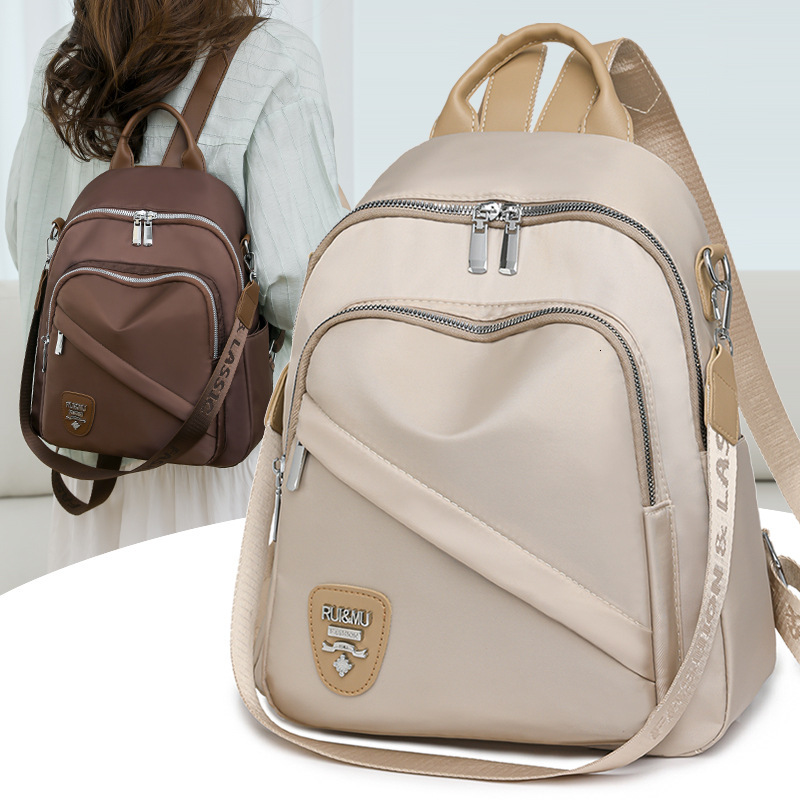 Casual for Women 2025 New Lightweight Travel Student Bag Fashionable High-end Oxford Cloth Women's Backpack ddmymoon