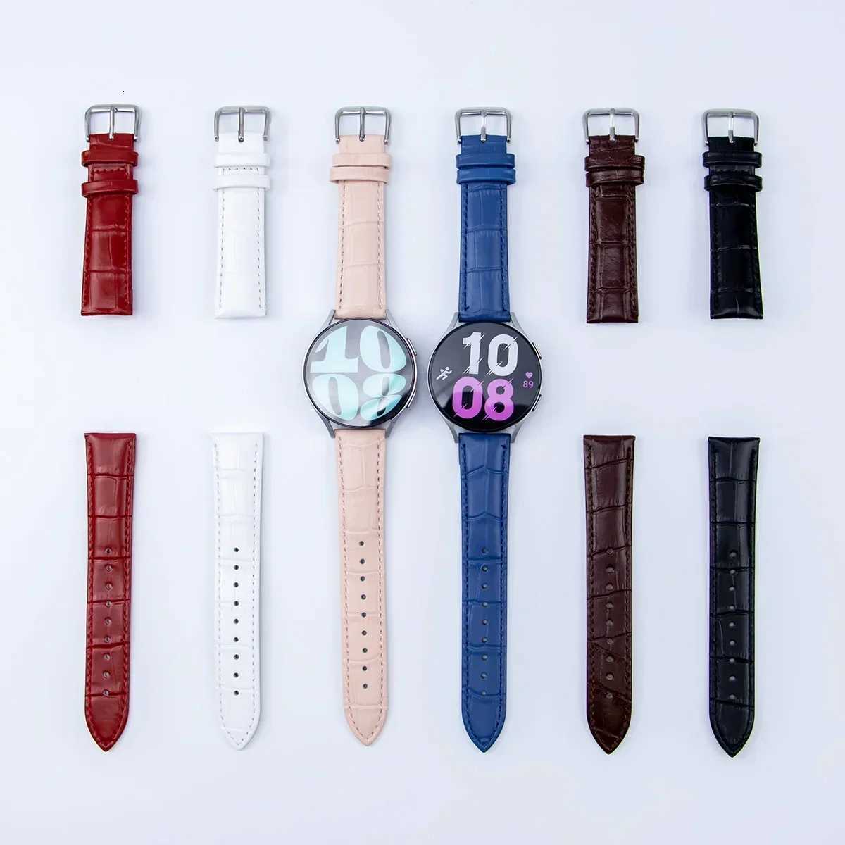 12/14/16/18/20mm 22mm 24mm Leather Watchbands Watch Band Strap Steel Pin Buckle Accessories Superior High Quality Wrist Bracelet W250811
