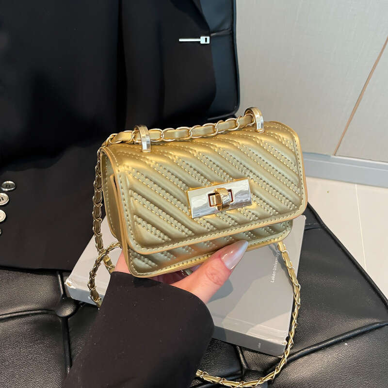 Quilted Chain for Designer Women Spring Summer 2025 New Fashion High-Value Ins Crossbody Mini Small Square Bag