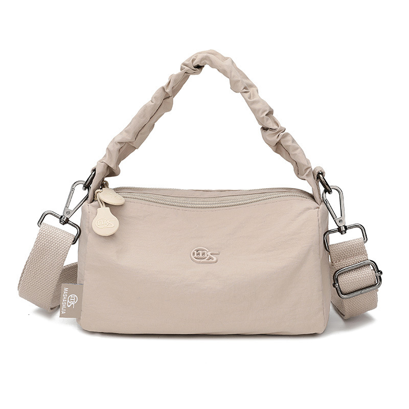 Simple Lightweight Handbag for Women, New Water-Resistant Nylon Bag, Double-Layer Large Capacity Shoulder Crossbody Bag ddmymoon